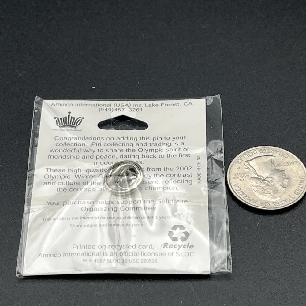 2002 Salt‎ Lake City Olympics Paralympics Snowflake Lapel Hat Pin